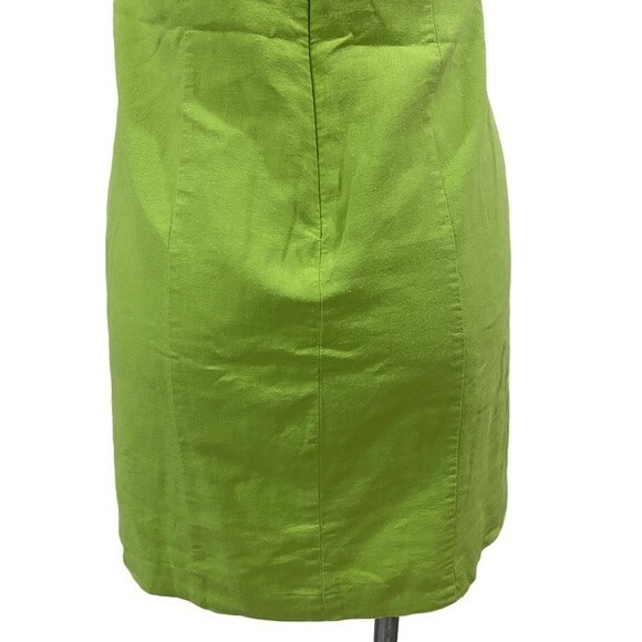 JESSICA HOWARD 2000s short green retro pinup boho dress sz PETITE 6P - Picture 13 of 15